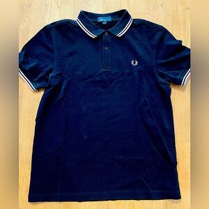 Fred Perry Polo Rare Pink and White